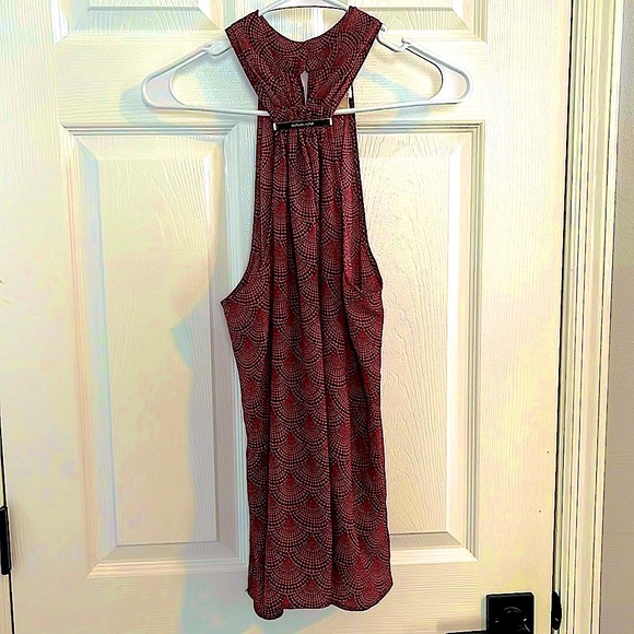 MICHAEL Michael Kors Tops - Michael Kors Metal Trim Halter Top - Size XL